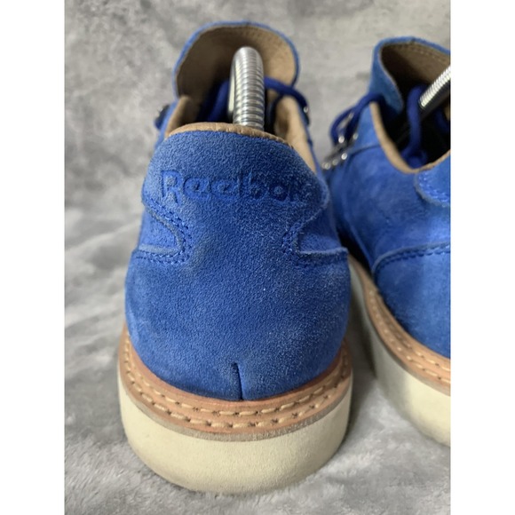 Reebok Exofit RW Boots Mens Size 7.5 Blue Suede Hiking Vibram Trail Outdoor Rare - Picture 11 of 16
